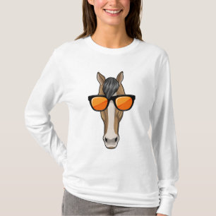 Camiseta Caballo con gafas de sol