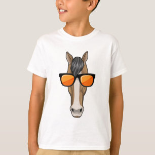 Camiseta Caballo con gafas de sol