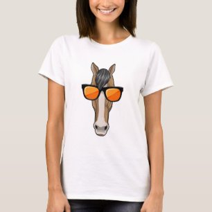 Camiseta Caballo con gafas de sol