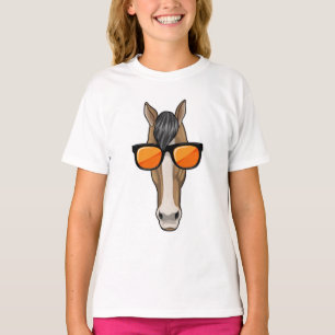 Camiseta Caballo con gafas de sol
