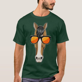 Camiseta Caballo con gafas de sol 1