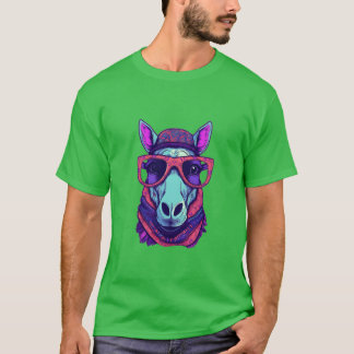 Camiseta Caballo con gafas de sol Bandana Amigo ecuestre