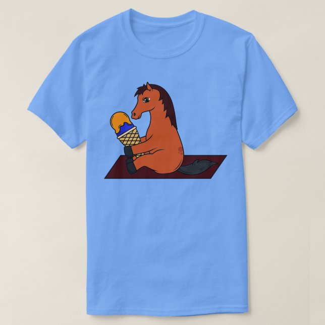 Camiseta Caballo con helado de Waffle 2 (Diseño del anverso)