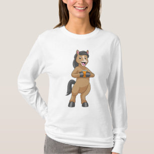 Camiseta Caballo con jarra de jugo de Naranja