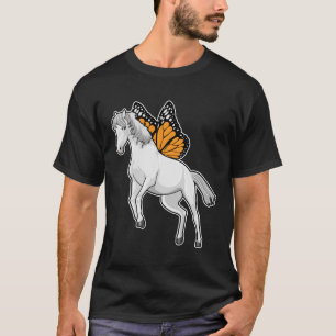 Camiseta Caballo con mariposa