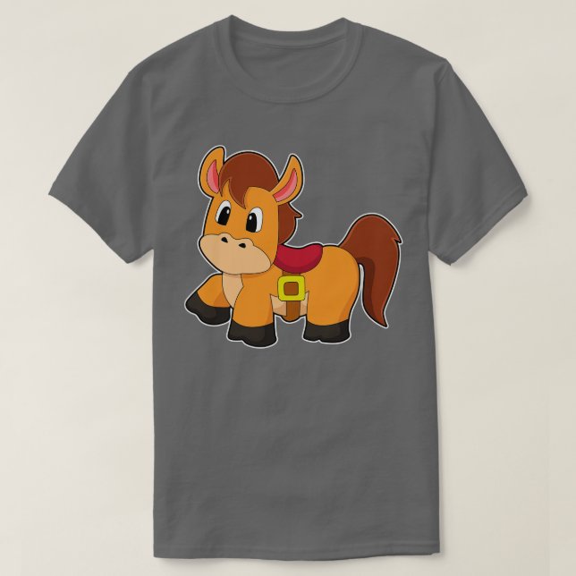 Camiseta Caballo con montura (Diseño del anverso)