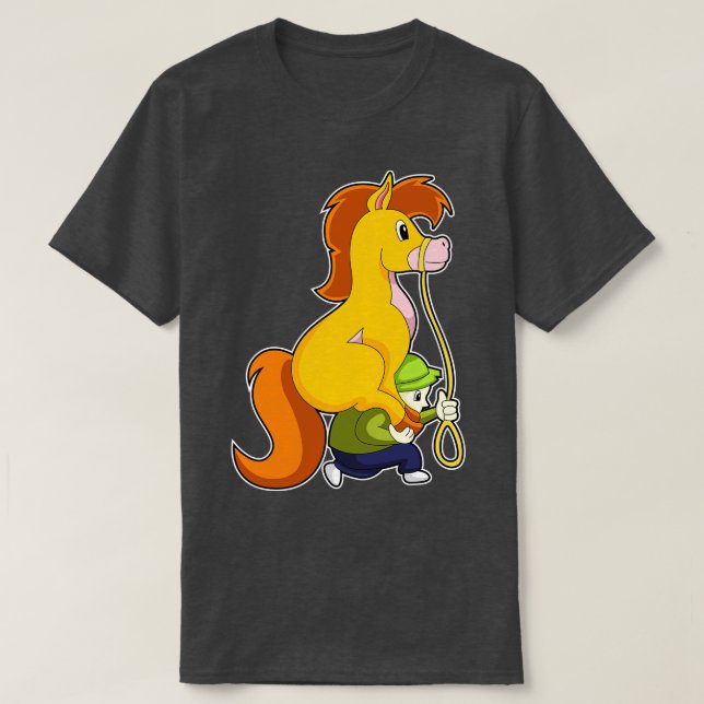 Camiseta Caballo con niño (Diseño del anverso)