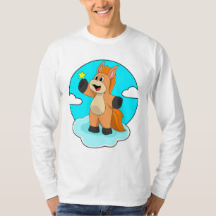 Camiseta Caballo con nubes