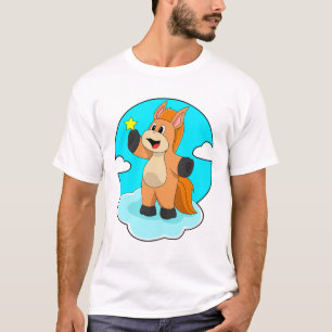 Camiseta Caballo con nubes