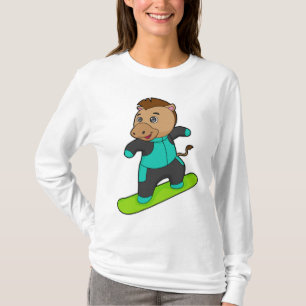 Camiseta Caballo con Snowboard