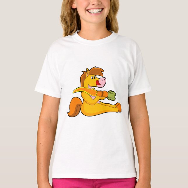 Camiseta Caballo con zanahoria (Anverso)