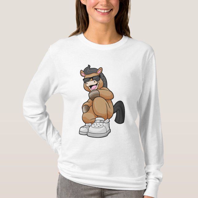Camiseta Caballo con zapatos grandes (Anverso)