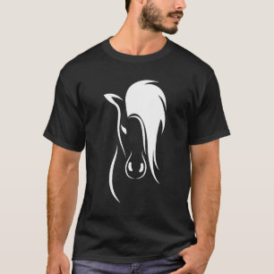 Camiseta Caballo Contour Amo a caballo Chicas Caballos