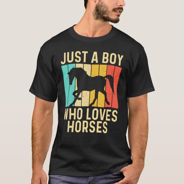 Camiseta Caballo Cool Para Niños Cabalgata De Caballos Carr (Anverso)