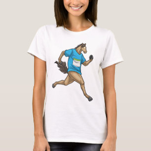 Camiseta Caballo Corredor Deportes de Carrera