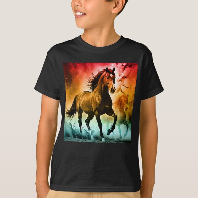 Camiseta Caballo corriendo  (Anverso)