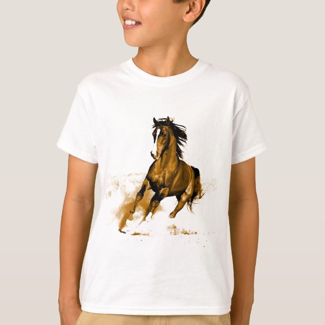 Camiseta Caballo corriendo (Anverso)