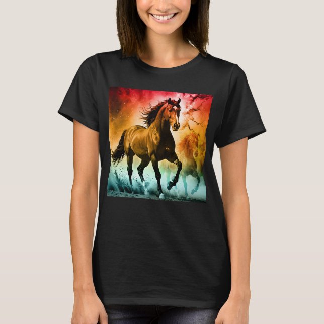Camiseta Caballo corriendo  (Anverso)