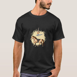 Camiseta Caballo corriendo mal Chica Silhouette montando ca