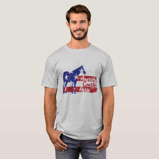 Camiseta Caballo cuarto americano (Anverso completo)