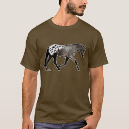 Camiseta Caballo cubierto negro del Appaloosa