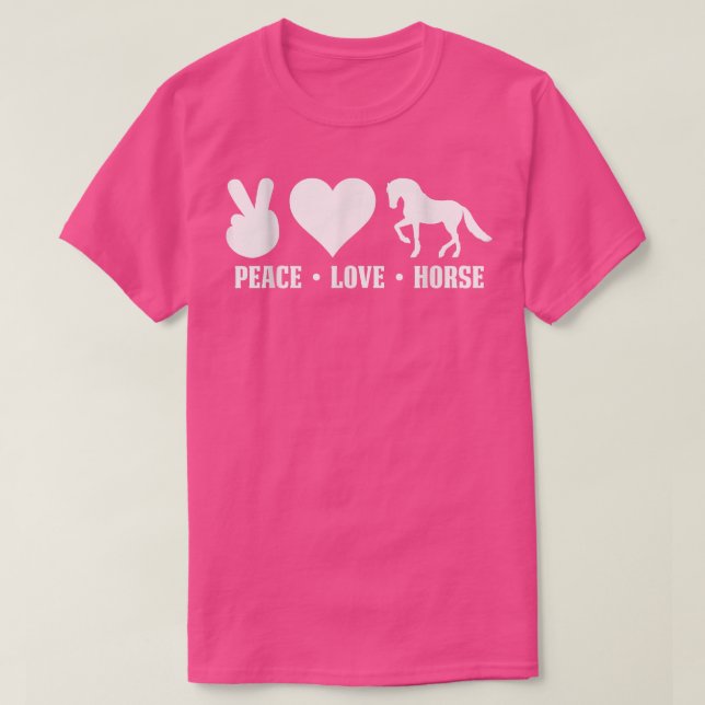 Camiseta Caballo de amor de paz (Diseño del anverso)