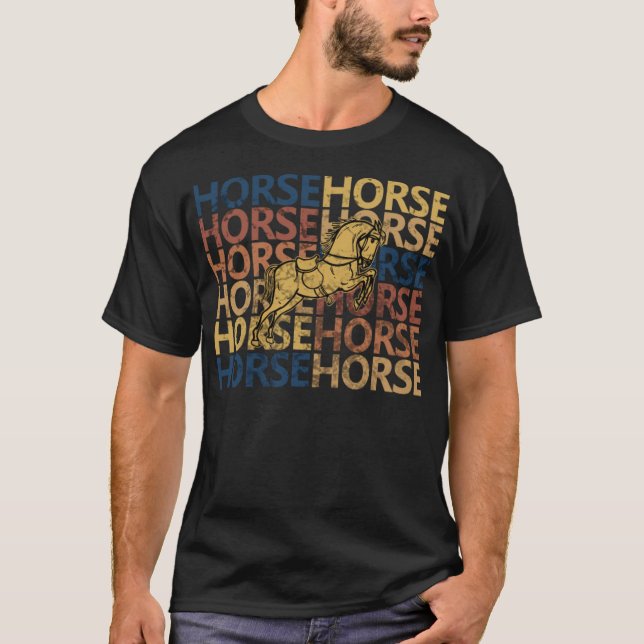 Camiseta caballo de animales (Anverso)