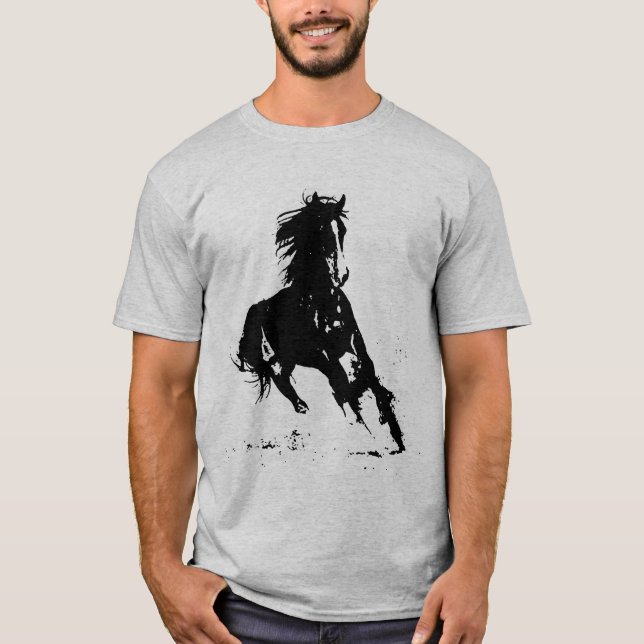 Camiseta Caballo de arte pop (Anverso)