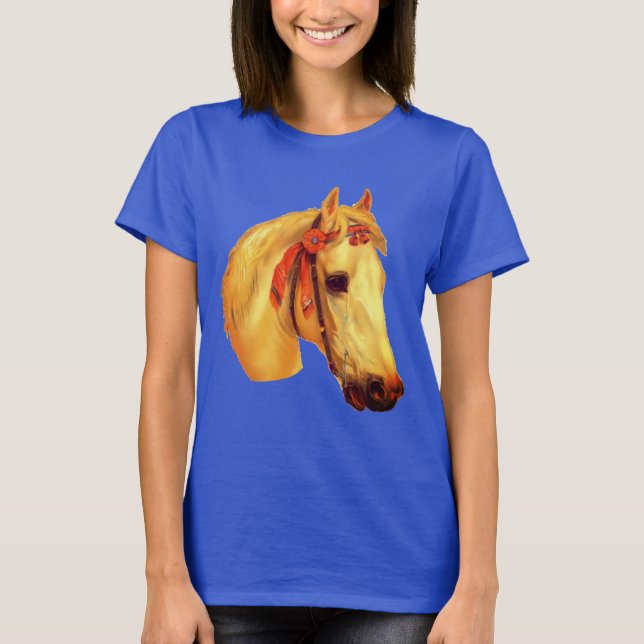 Camiseta Caballo de Arte Vintage (Anverso)