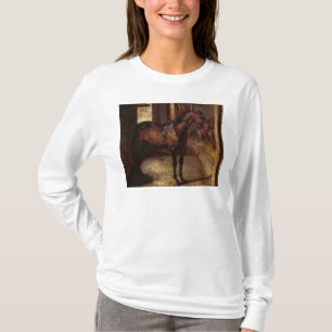 Camiseta Caballo de bahía oscuro en el establo