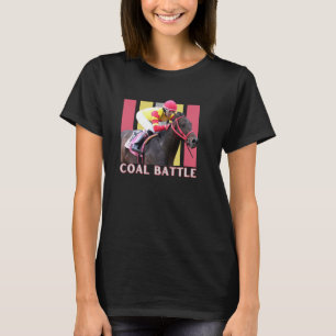 Camiseta Caballo de batalla de carbón, Carreras de caballos