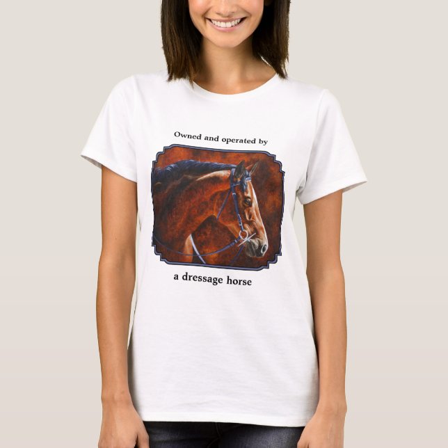 Camiseta Caballo de Bay Hanoverian Dressage (Anverso)