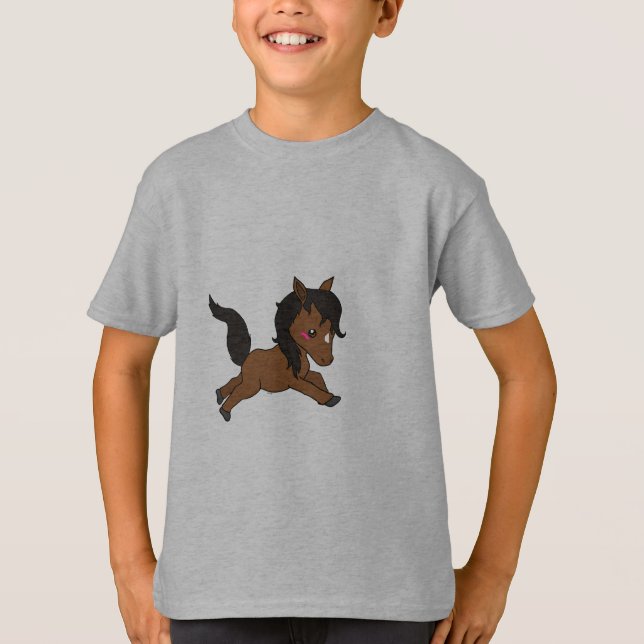 Camiseta Caballo de bebé (Anverso)