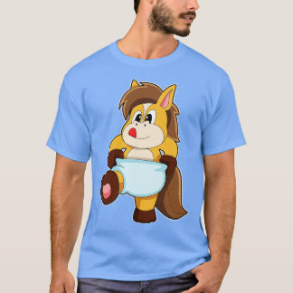 Camiseta Caballo de bebé con pañal