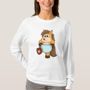 Camiseta Caballo de bebé con pañal