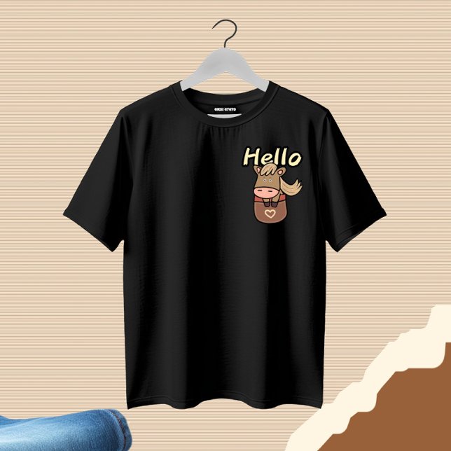 Camiseta Caballo de bolsillo (Subido por el creador)
