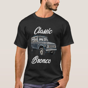 Camiseta Caballo De Bronco Clásico En Camión Levantó Cuerpo