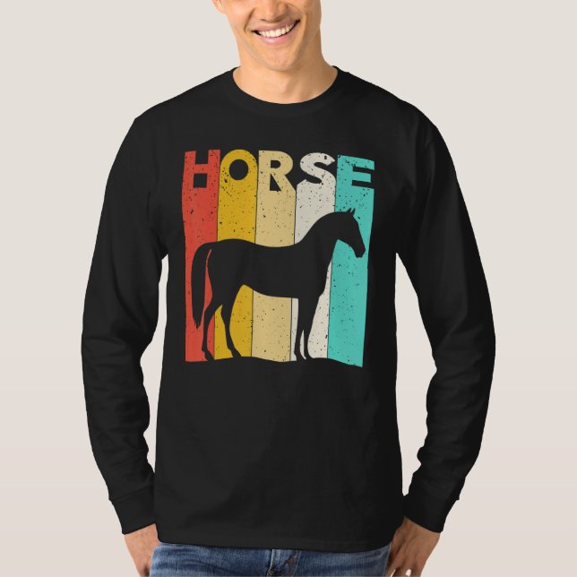 Camiseta Caballo de caballete de caballo perpendicular en e (Anverso)