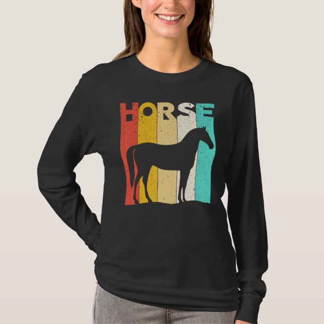 Camiseta Caballo de caballete de caballo perpendicular en e (Anverso)
