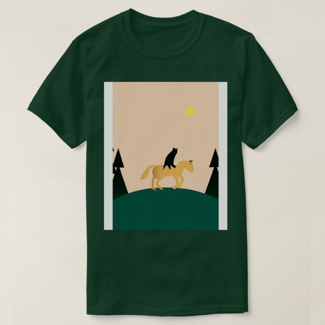 Camiseta Caballo de caballete mínimo 1 (Diseño del anverso)