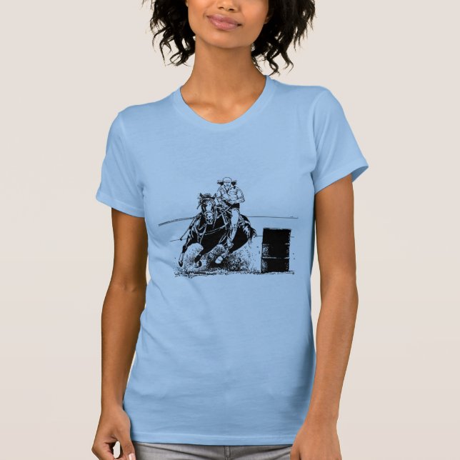 Camiseta Caballo de Carreras de barril (Anverso)
