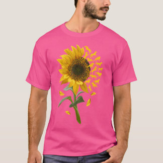 Camiseta Caballo de carreras de girasoles hermosos