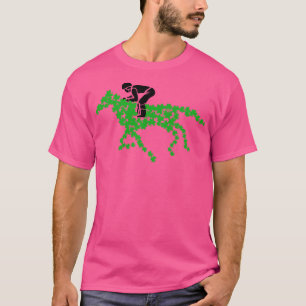 Camiseta Caballo de carreras hecho de Ropa de Cuatro hojas