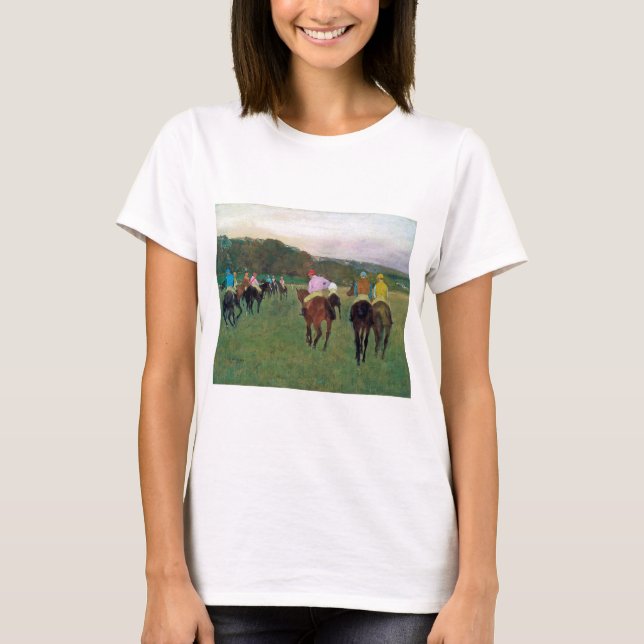 Camiseta Caballo de carreras Longchamp, Edgar Degas (Anverso)