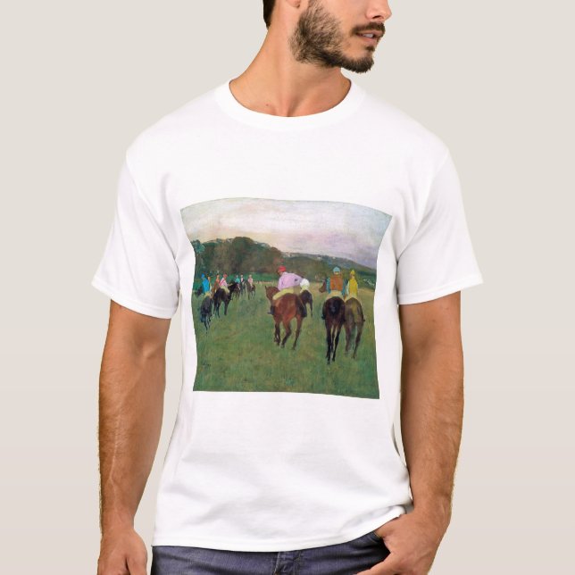 Camiseta Caballo de carreras Longchamp, Edgar Degas (Anverso)