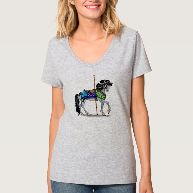 Camiseta Caballo de carrusel (Anverso)
