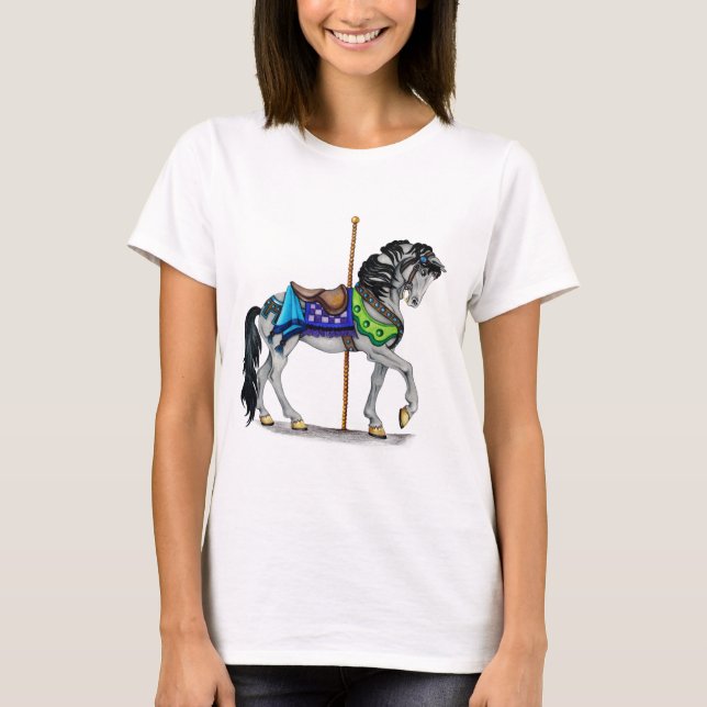 Camiseta Caballo de carrusel (Anverso)