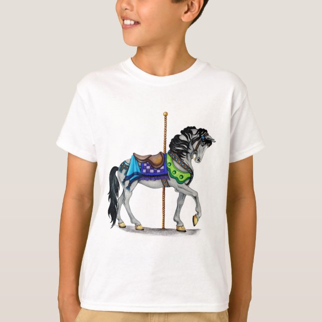 Camiseta Caballo de carrusel (Anverso)