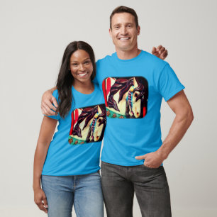 Camiseta Caballo de carrusel de acero silencioso