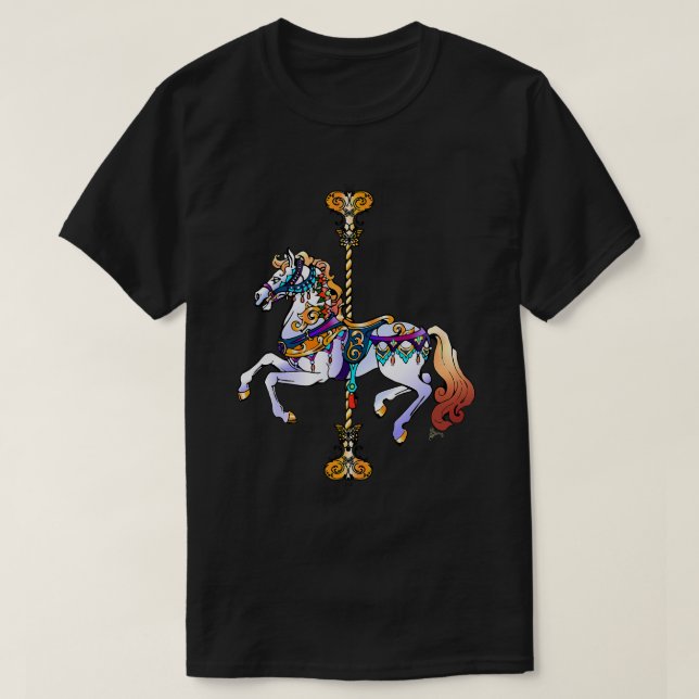 Camiseta Caballo de carrusel de caballos 186 Pony (Diseño del anverso)